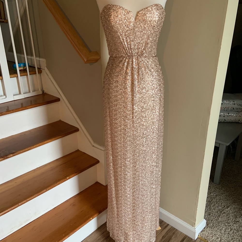 Amsale G881Q in black size 8 - Picture 3 of 7